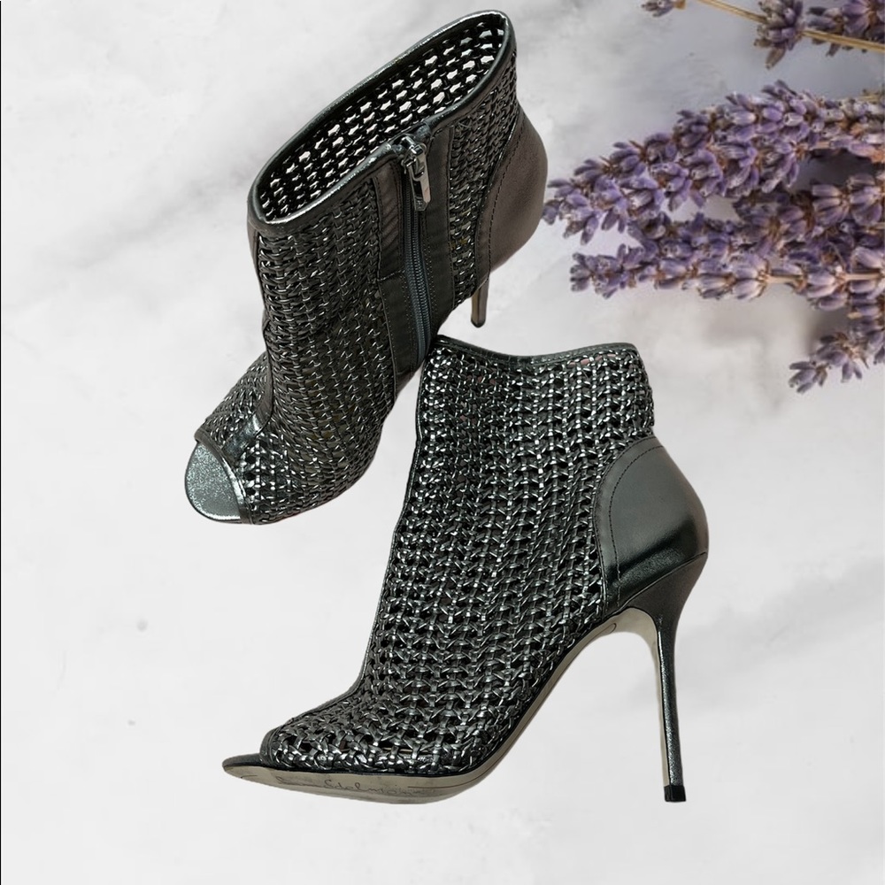 Sam Edelman Aubrina woven cage Mesh Heels 8M